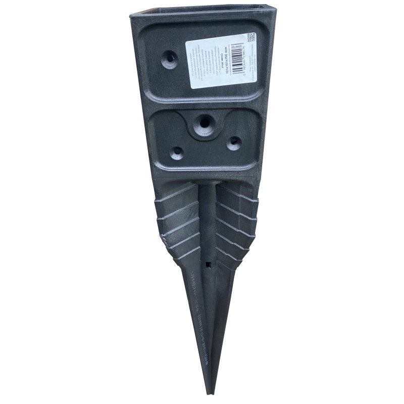 Kotwa Wbijana Podstawa Słupa 10x10x75cm Wypustki