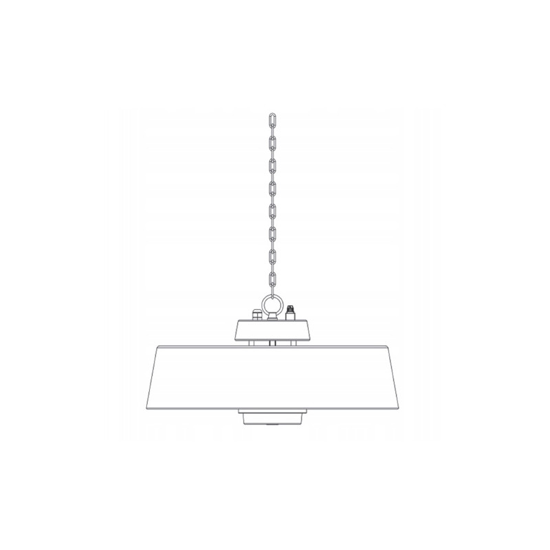 Promiennik Wenus Srebrny Lampa Grzewcza Wisząca IR 2000W