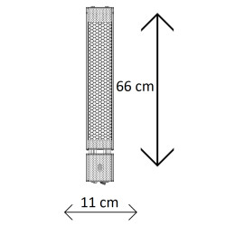 Promiennik Pluton Srebrny Panel Grzewczy IR 2000W + Pilot ogrzewacz tarasowy