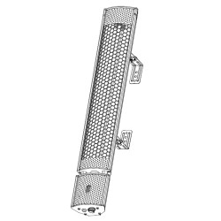 Promiennik Pluton Srebrny Panel Grzewczy IR 2000W + Pilot ogrzewacz tarasowy