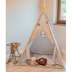 Szare Tipi PREMIUM Dla Dzieci Lisek Z Poduszkami