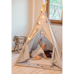 Szare Tipi PREMIUM Dla Dzieci Lisek Z Poduszkami