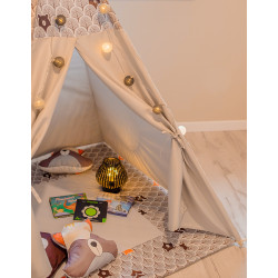 Szare Tipi PREMIUM Dla Dzieci Lisek Z Poduszkami
