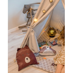 Szare Tipi PREMIUM Dla Dzieci Lisek Z Poduszkami