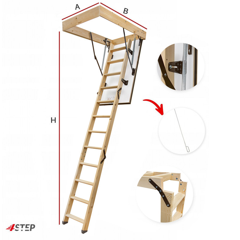 Schody Strychowe 4STEP GREENLINE 110x70 35mm