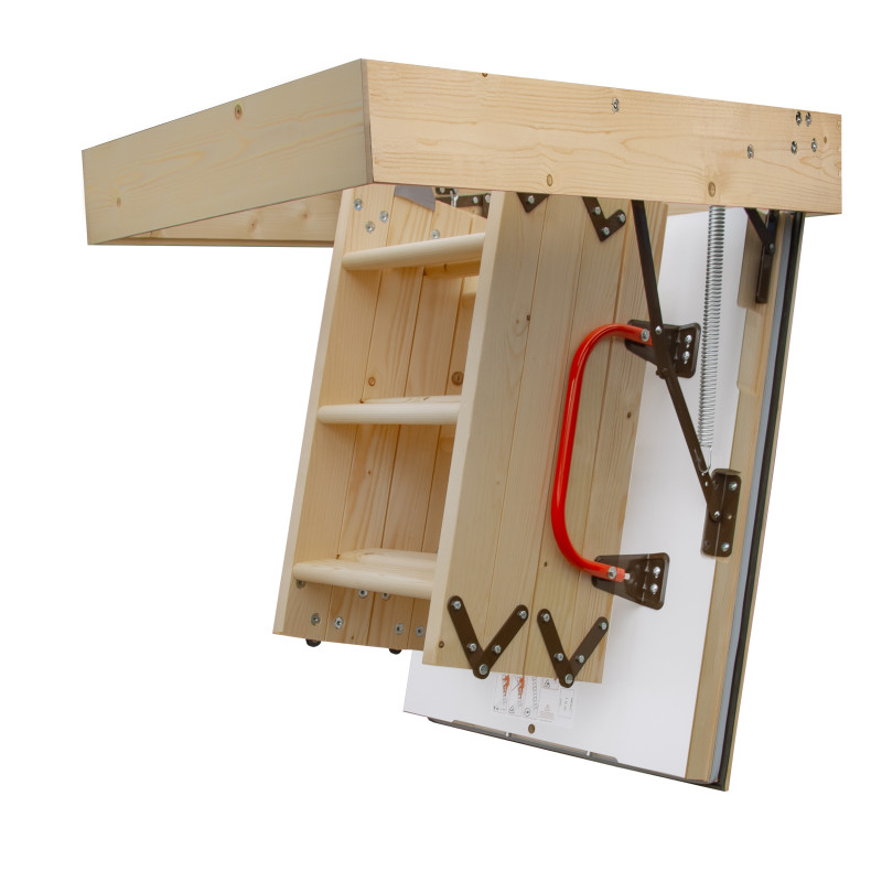 Drewniane Schody Strychowe NORDIC 86mm 90X80 + dodatkowa uszczelka