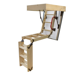 Drewniane Schody Strychowe NORDIC 86mm 90X70 + dodatkowa uszczelka