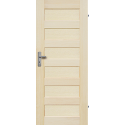  	Drzwi sosnowe, bezsęczne - "Manhattan" pełne - Seria Fog - Drzwi wewnętrzne drewniane "RADEX"