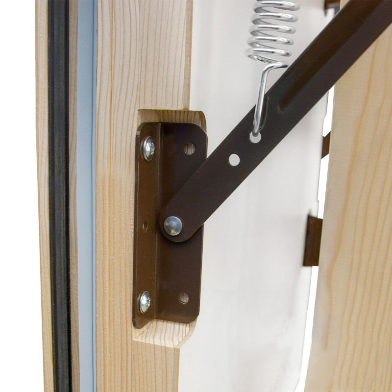 Drewniane schody strychowe NORDIC 120x60 H-305 86mm + Dodatkowa uszczelka