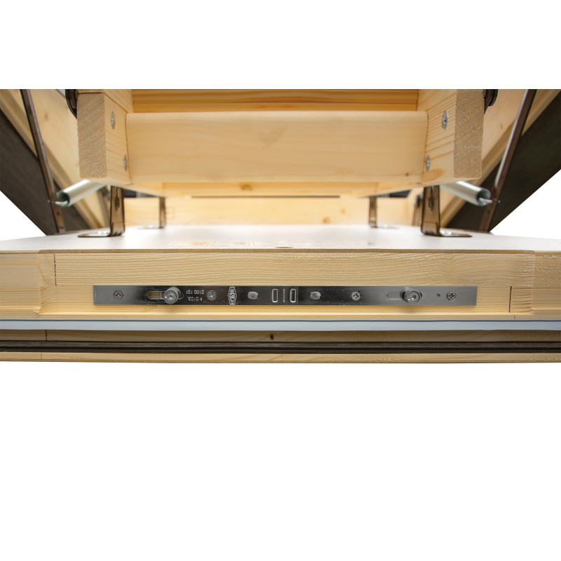 Drewniane schody strychowe NORDIC 120x60 H-305 86mm + Dodatkowa uszczelka