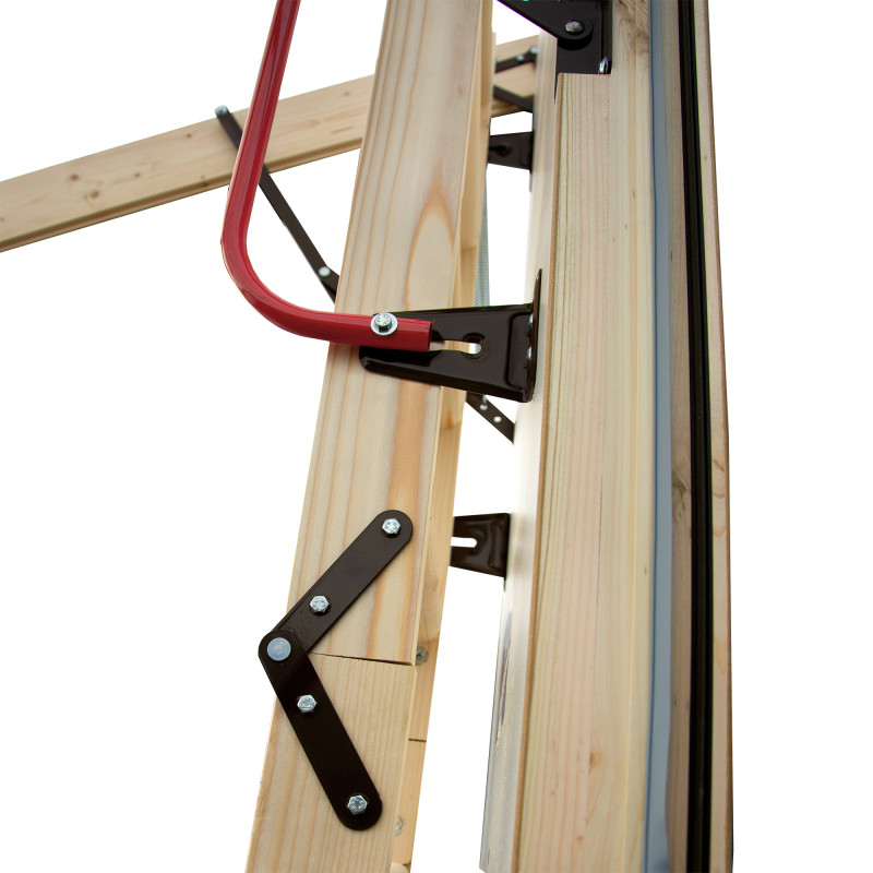 Drewniane schody strychowe NORDIC 120x80 H-305 86mm + Dodatkowa uszczelka