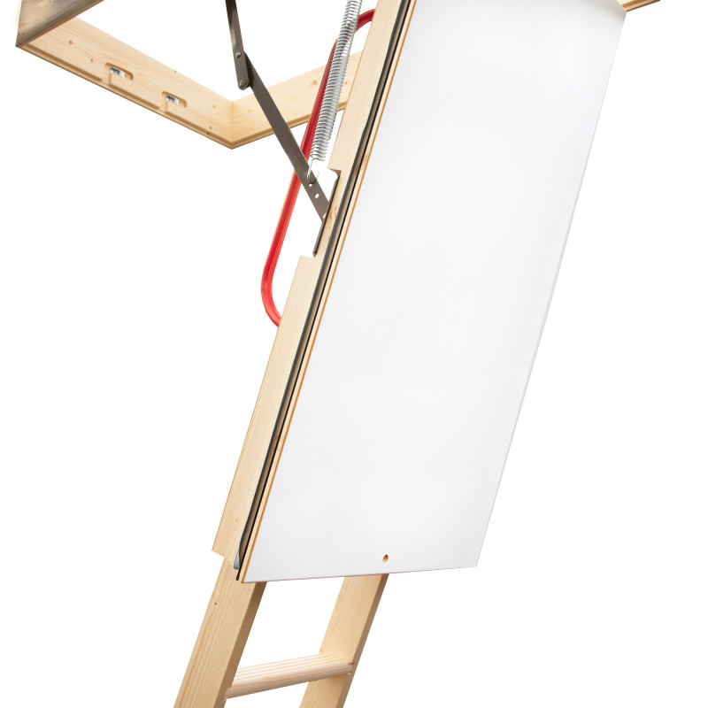 Drewniane schody strychowe NORDIC 120x80 H-305 86mm + Dodatkowa uszczelka