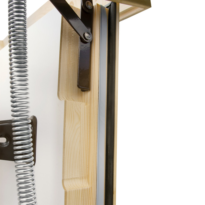 Drewniane schody strychowe NORDIC 130x80 H-305 86mm + Dodatkowa uszczelka