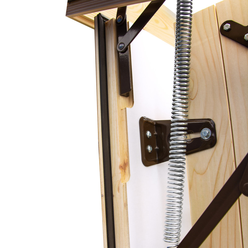 Drewniane schody strychowe EXTRA 120x60 H-305 46mm