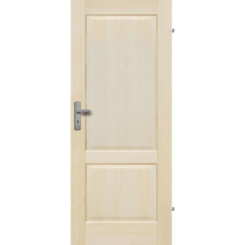  	Drzwi sosnowe, bezsęczne - "Turyn" pełne - Seria Fog - Drzwi wewnętrzne drewniane "RADEX"