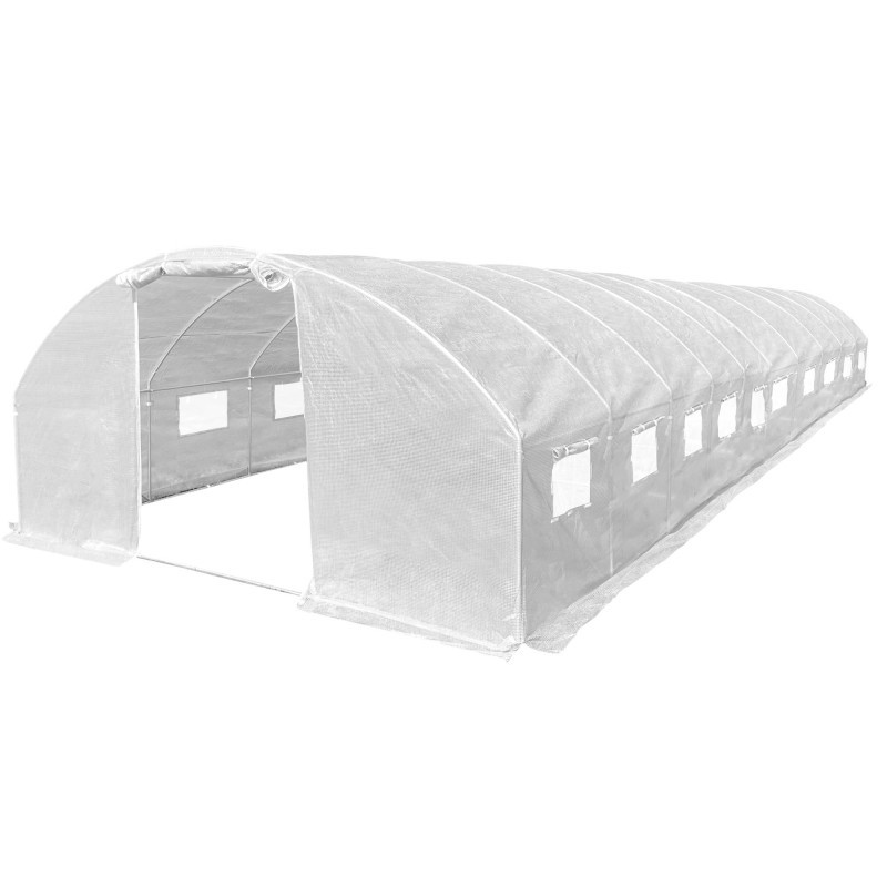 Tunel szklarniowy 40m2 PREMIUM white 4x10m 25mm