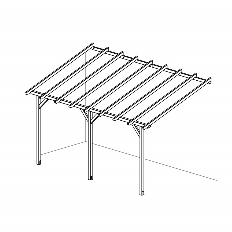 Pergola, zadaszenie tarasu, garaż - DUŻA