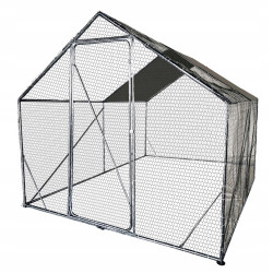 Metalowa Klatka Dla Drobiu Kurnik 2x3x2,2m 4iQ rurki 25mm