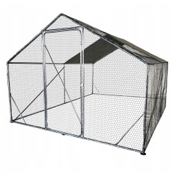 Metalowa Klatka Dla Drobiu Kurnik 3x3x2m 4iQ rurki 19mm