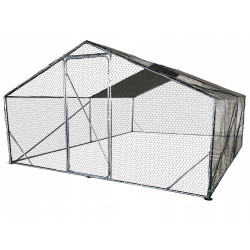 Metalowa Klatka Dla Drobiu Kurnik 4x4x2,2m 4iQ rurki 25mm