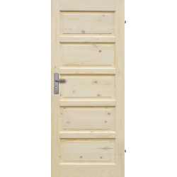 Drzwi sosnowe, seczne - "Ilawa" pelne - Seria Classic - Drzwi wewnetrzne drewniane "RADEX"