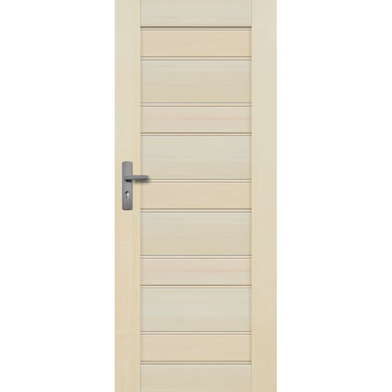 Drzwi sosnowe, bezsęczne - Marbella pełne - Seria Premium - Drzwi wewnętrzne drewniane "RADEX"
