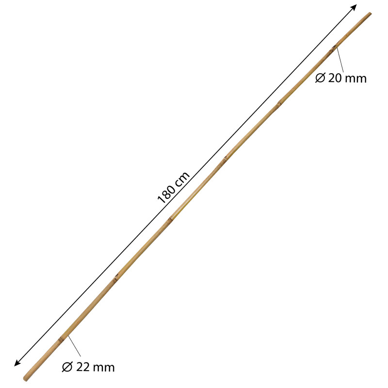 Tyczka bambusowa zestaw 25 szt. 20-22 mm 180cm podpora