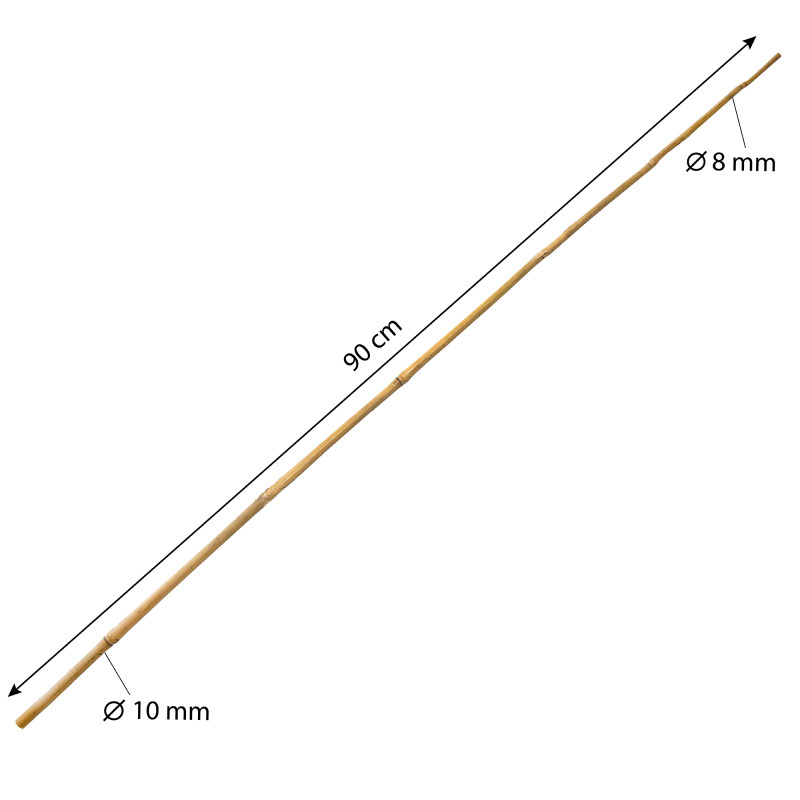 Tyczka bambusowa zestaw 50szt. 8-10mm 90cm podpora palik do roślin