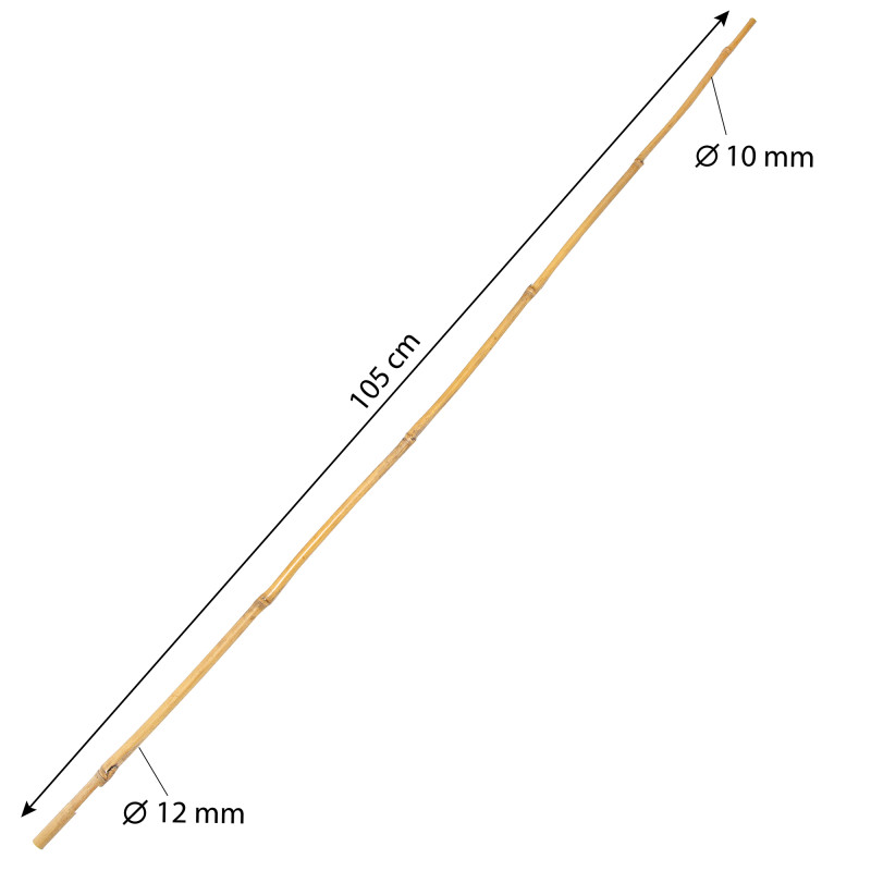 Tyczka bambusowa zestaw 50 szt. 10-12mm 105cm podpora palik do roślin