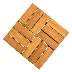 Podest Tarasowy Akacjowy II Płytki Mozaika Na CLICK na Taras 30x30x2,4 cm Zestaw 20 szt