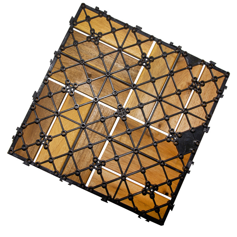 Podest Tarasowy Akacjowy II Płytki Mozaika Na CLICK na Taras 30x30x2,4 cm Zestaw 40 szt