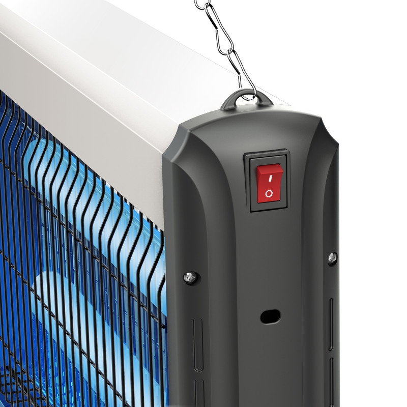 Aluminiowa lampa owadobójcza UV 2x8W Wabik na komary