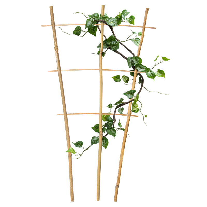 Drabinka bambusowa 45 cm potrójna podpora do roślin drabinka