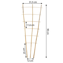 Drabinka bambusowa 90 cm potrójna podpora do roślin drabinka 50 szt. Zestaw