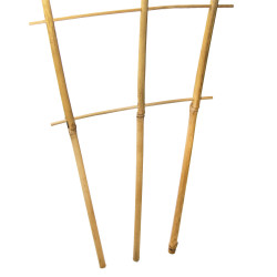 Drabinka bambusowa 90 cm potrójna podpora do roślin drabinka