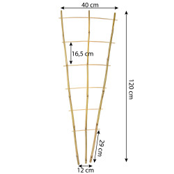Drabinka bambusowa 120 cm potrójna podpora do roślin drabinka 50 szt. Zestaw