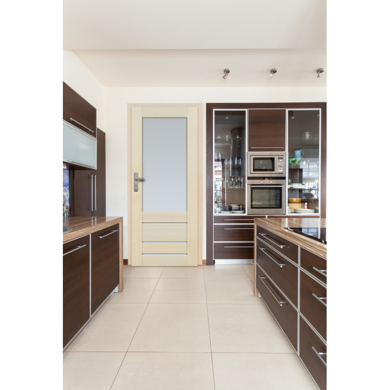  	Drzwi sosnowe, bezsęczne - "Marbella" 6S - aranżacja