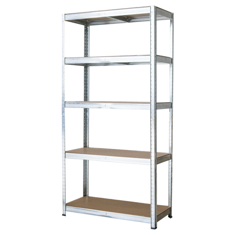 Regał metalowy magazynowy 180x90x40 cm ocynkowany 2w1 garażowy do piwnicy 175 kg