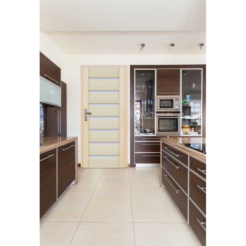  Drzwi sosnowe, bezsęczne - "Malaga" 7S - aranżacja