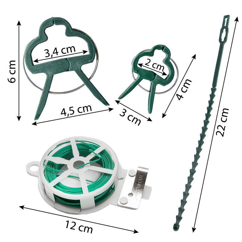 Zestaw akcesoriów do mocowania roślin