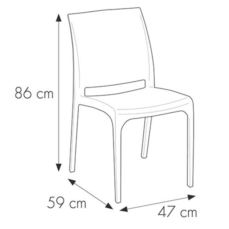 Nowoczesne krzesło VOLGA  - Włoski Design - Kolor Niebieski