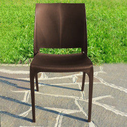 Nowoczesne krzesło VOLGA  - Włoski Design - Kolor Czekoladowy Brąz