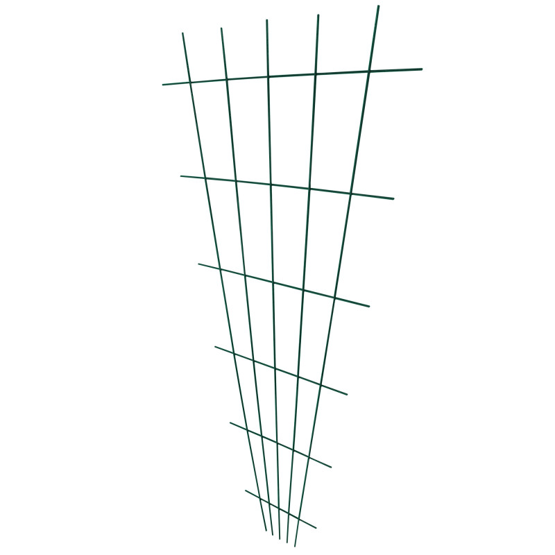 Podpora do Roślin Krata Trójkątna Zielona 150x75cm