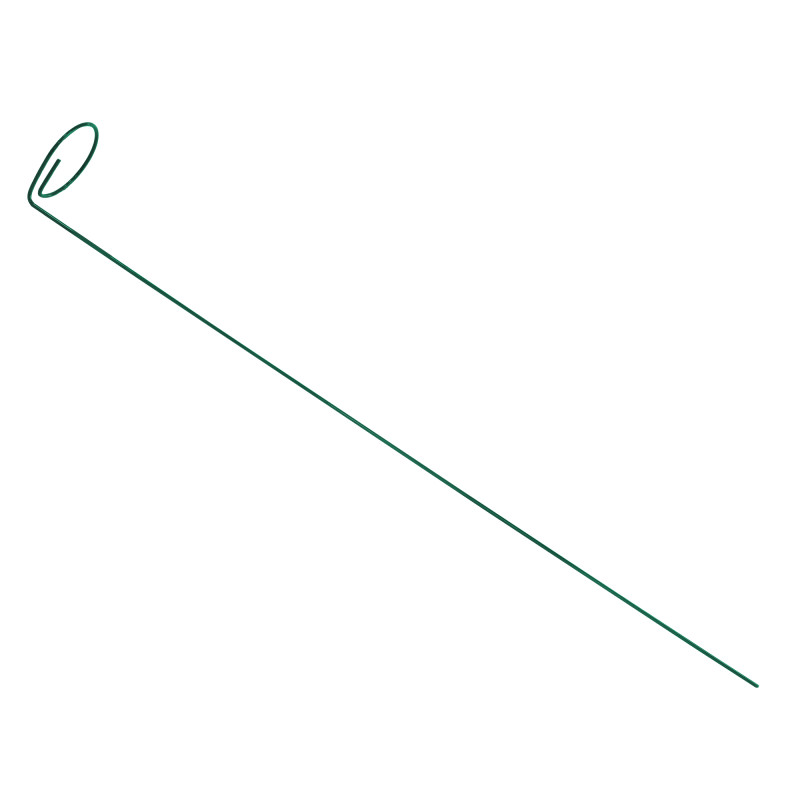 Podpora do roślin z oczkiem 70 cm zielona metalowa