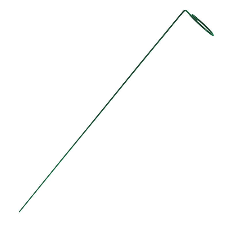 Podpora do roślin z oczkiem 70 cm zielona metalowa