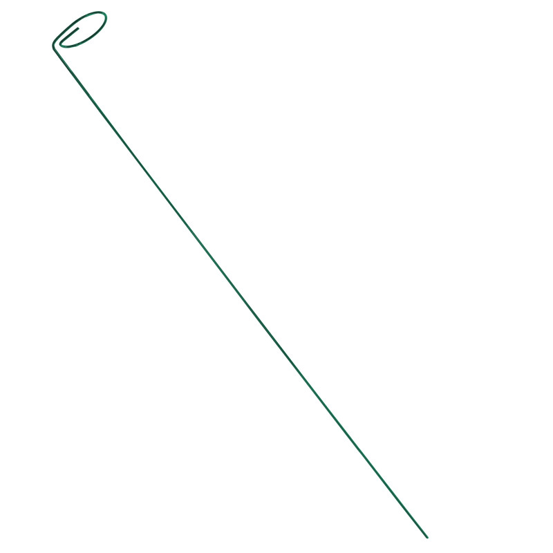Podpora do roślin z oczkiem 90 cm zielona metalowa