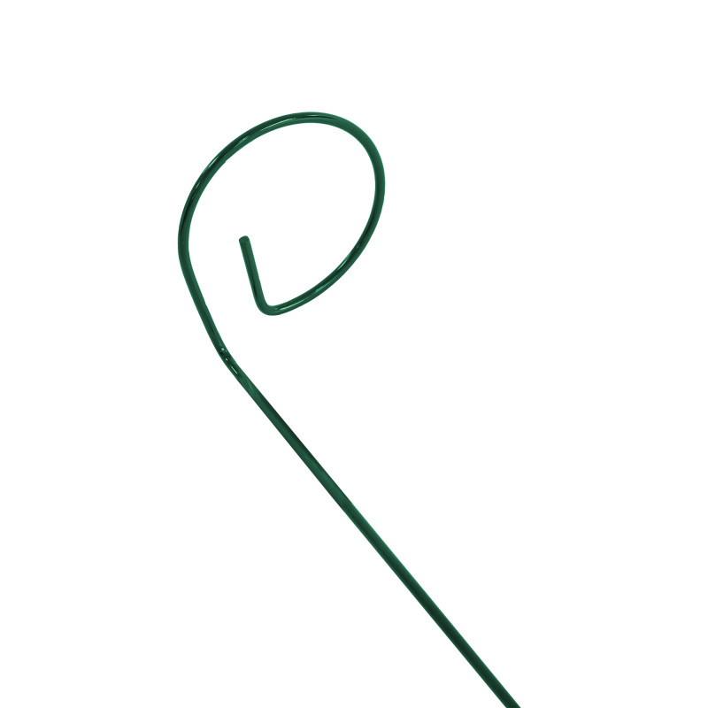 Podpora do roślin z oczkiem 90 cm zielona metalowa