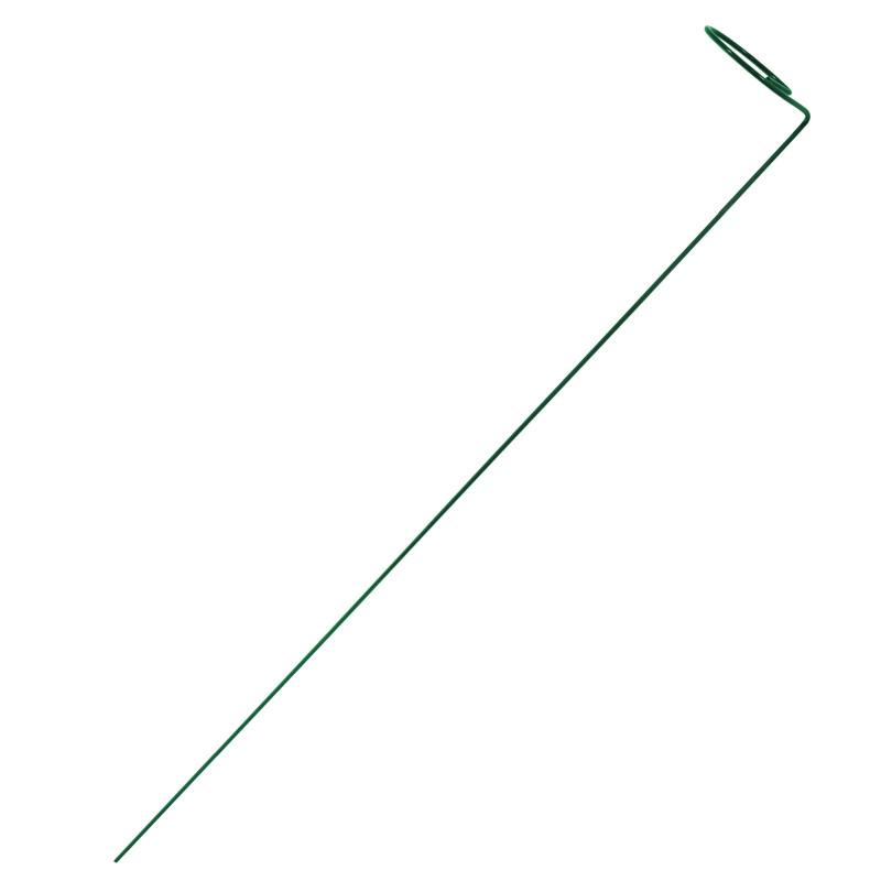 Podpora do roślin z oczkiem 90 cm zielona metalowa