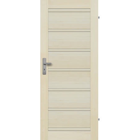 Drzwi sosnowe, bezsęczne - Roma pełne - Seria Premium - Drzwi wewnętrzne drewniane "RADEX"