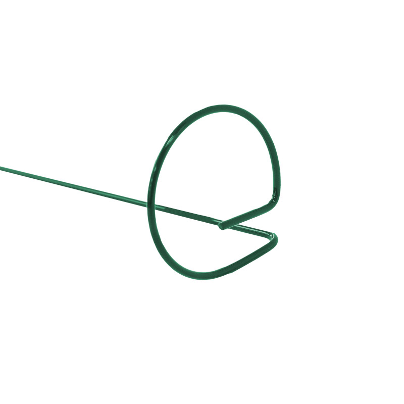 Podpora do roślin z oczkiem 110 cm zielona metalowa